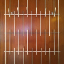 Coat rack wire steel sixties